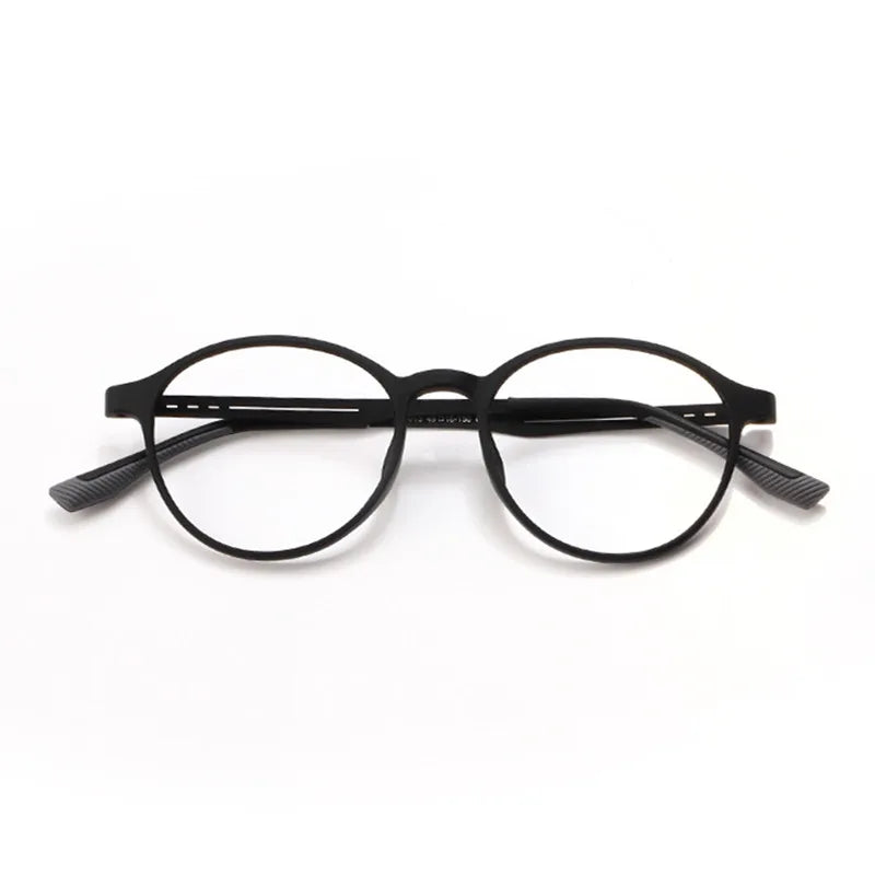 Okulary z okrągłą oprawką i filtrem światła niebieskiego
